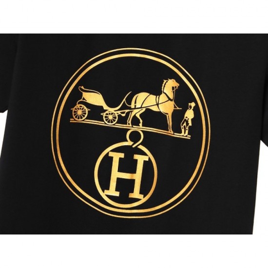 HERMES Hermes 2023SS short-sleeved T-shirt finished in a sexy style HERMES Hermes 2023SS short-sleeved T-shirt finished in a sexy style