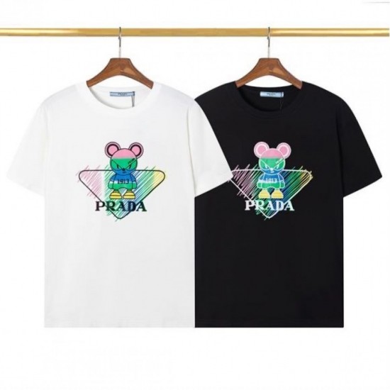2023SS short-sleeved T-shirt Popular new work for this summer PRADA Prada 2023SS short-sleeved T-shirt Popular new work for this summer PRADA Prada