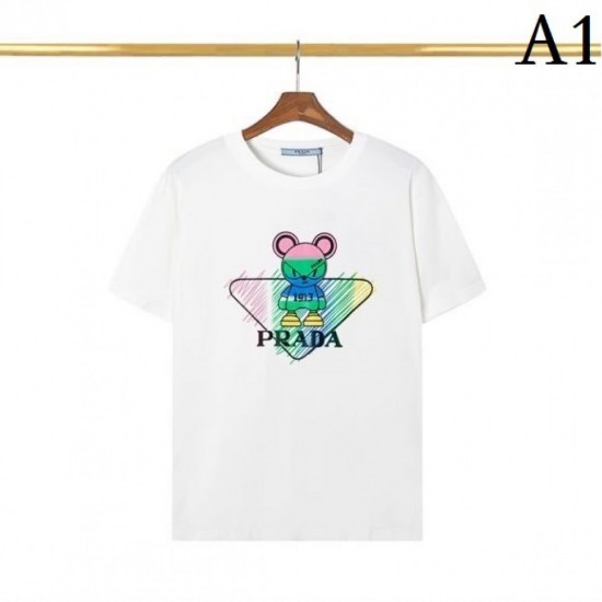 2023SS short-sleeved T-shirt Popular new work for this summer PRADA Prada 2023SS short-sleeved T-shirt Popular new work for this summer PRADA Prada