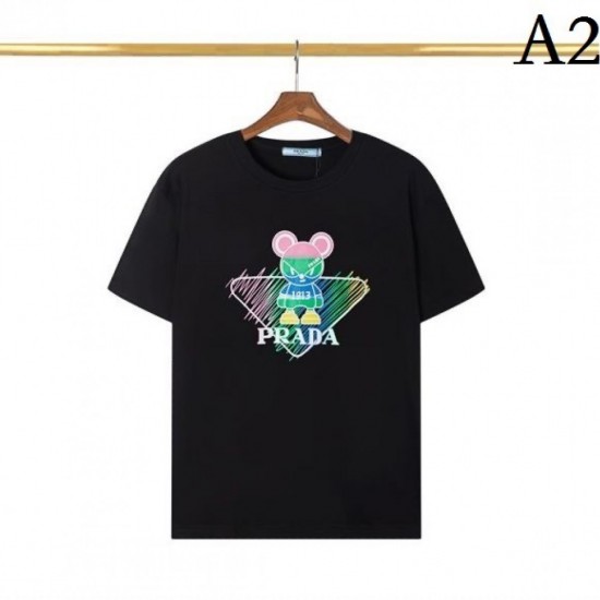 2023SS short-sleeved T-shirt Popular new work for this summer PRADA Prada 2023SS short-sleeved T-shirt Popular new work for this summer PRADA Prada