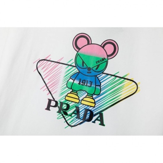 2023SS short-sleeved T-shirt Popular new work for this summer PRADA Prada 2023SS short-sleeved T-shirt Popular new work for this summer PRADA Prada