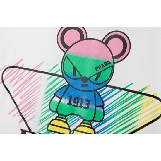 2023SS short-sleeved T-shirt Popular new work for this summer PRADA Prada 2023SS short-sleeved T-shirt Popular new work for this summer PRADA Prada