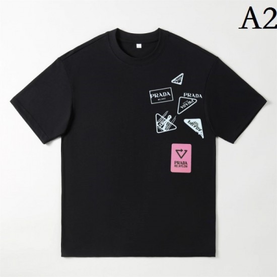 PRADA Prada short-sleeved T-shirt 2023SS This year's excellent item PRADA Prada short-sleeved T-shirt 2023SS This year's excellent item
