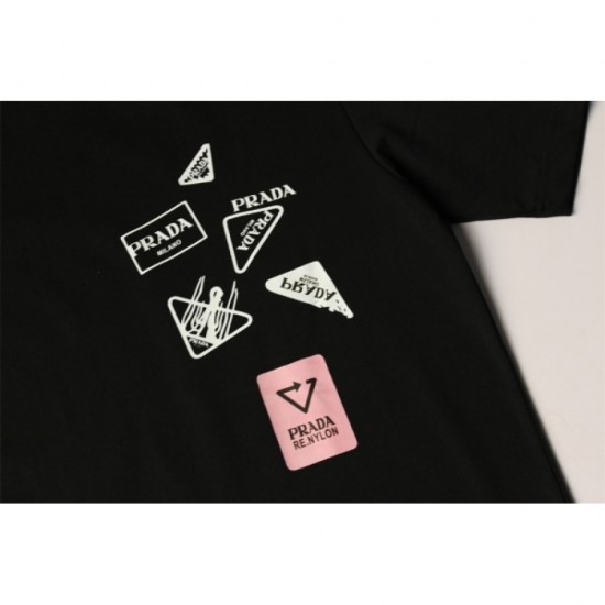 PRADA Prada short-sleeved T-shirt 2023SS This year's excellent item PRADA Prada short-sleeved T-shirt 2023SS This year's excellent item