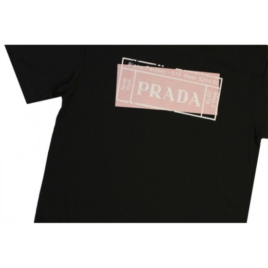 PRADA Prada short-sleeved T-shirt 2023SS high sensitive celebrities favorite PRADA Prada short-sleeved T-shirt 2023SS high sensitive celebrities favorite