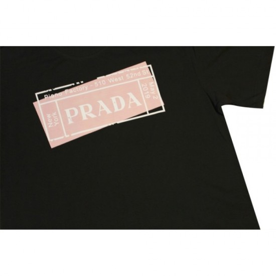 PRADA Prada short-sleeved T-shirt 2023SS high sensitive celebrities favorite PRADA Prada short-sleeved T-shirt 2023SS high sensitive celebrities favorite
