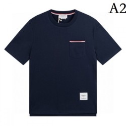 Thom Browne Thom Browne 2023SS short sleeve T-shirt with a strong sense of neatness