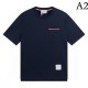 Thom Browne Thom Browne 2023SS short sleeve T-shirt with a strong sense of neatness Thom Browne Thom Browne 2023SS short sleeve T-shirt with a strong sense of neatness
