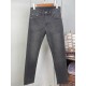 ARMANI Armani 2023FW Straight Jeans Popular New Logo Included ARMANI Armani 2023FW Straight Jeans Popular New Logo Included