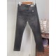 ARMANI Armani 2023FW Straight Jeans Popular New Logo Included ARMANI Armani 2023FW Straight Jeans Popular New Logo Included