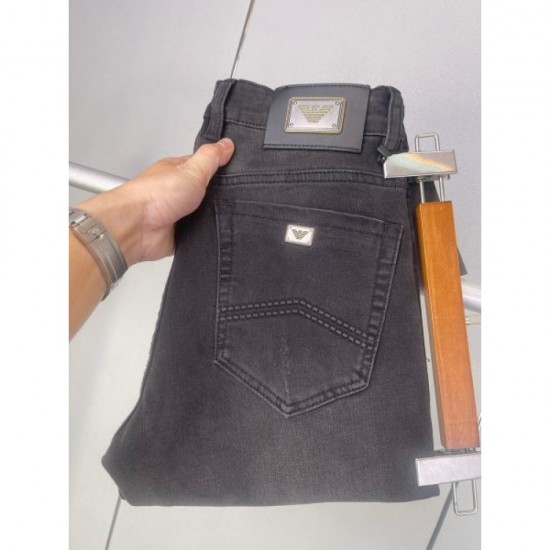 ARMANI Armani 2023FW Straight Jeans Popular New Logo Included ARMANI Armani 2023FW Straight Jeans Popular New Logo Included