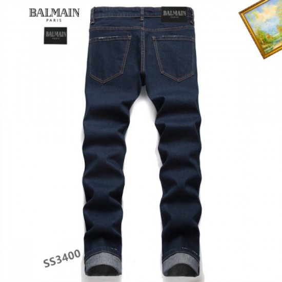 Enjoy 2023SS denim pants trendy coordination BALMAIN Balmain Enjoy 2023SS denim pants trendy coordination BALMAIN Balmain