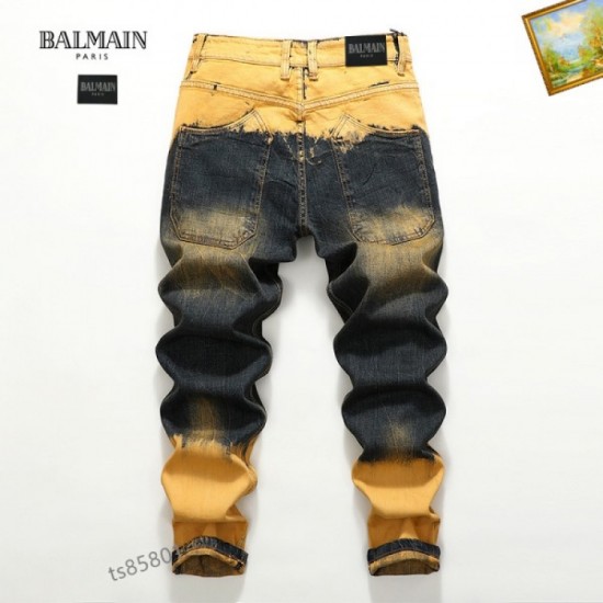 BALMAIN New this summer 2023SS jeans that can create a sense of leisure for adults BALMAIN New this summer 2023SS jeans that can create a sense of leisure for adults