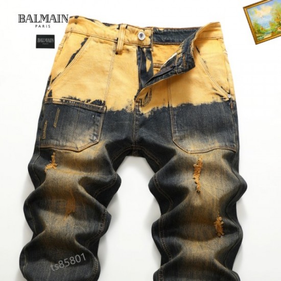 BALMAIN New this summer 2023SS jeans that can create a sense of leisure for adults BALMAIN New this summer 2023SS jeans that can create a sense of leisure for adults