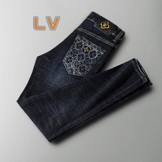 LOUIS VUITTON 2023FW Straight Jeans Limited Time VIP Sale LOUIS VUITTON 2023FW Straight Jeans Limited Time VIP Sale