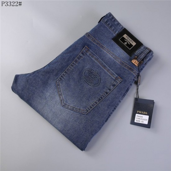 PRADA Prada 2023SS New Casual Corde Straight Jeans PRADA Prada 2023SS New Casual Corde Straight Jeans
