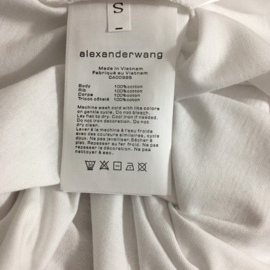 ALEXANDER WANG Alexander Wang Unique Brand 2023SS Short Sleeve T-shirt ALEXANDER WANG Alexander Wang Unique Brand 2023SS Short Sleeve T-shirt