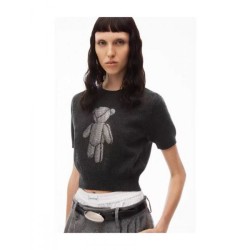 2023FW Short sleeve knit sweater ALEXANDER WANG Standard design