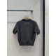2023FW Short sleeve knit sweater ALEXANDER WANG Standard design 2023FW Short sleeve knit sweater ALEXANDER WANG Standard design