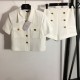 BALMAIN This is perfect 2023SS short sleeve coat + high waist pants 2 piece set up BALMAIN This is perfect 2023SS short sleeve coat + high waist pants 2 piece set up