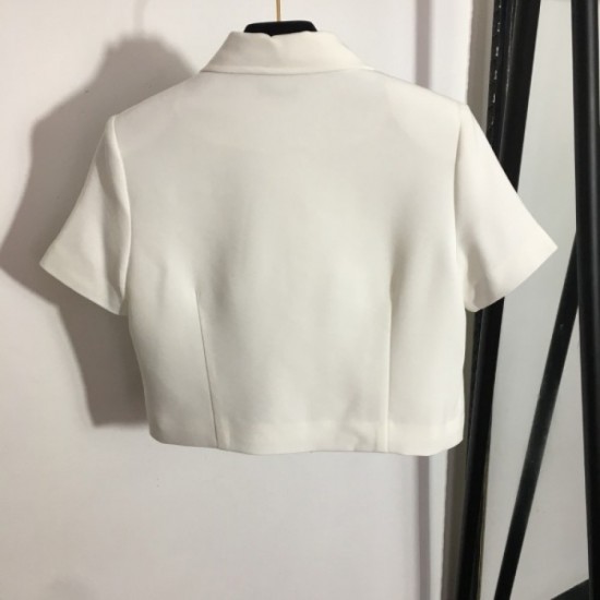 BALMAIN This is perfect 2023SS short sleeve coat + high waist pants 2 piece set up BALMAIN This is perfect 2023SS short sleeve coat + high waist pants 2 piece set up