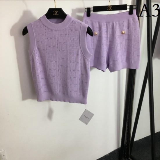 BALMAIN Balmain 2023SS top and bottom set Items that bring out the texture BALMAIN Balmain 2023SS top and bottom set Items that bring out the texture