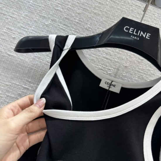 CELINE Celine cute sold out guaranteed popular 2023SS printed waistcoat CELINE Celine cute sold out guaranteed popular 2023SS printed waistcoat