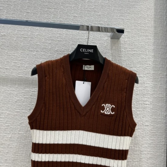 CELINE Celine Rare! 2023SS Knit Vest Limited to handling stores CELINE Celine Rare! 2023SS Knit Vest Limited to handling stores
