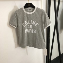 CELINE Celine 2023SS short-sleeved T-shirt Simple and mature impression is wonderful