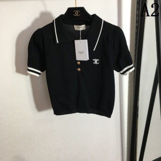 2023FW Knit short sleeve CELINE Perfect for daily use 2023FW Knit short sleeve CELINE Perfect for daily use