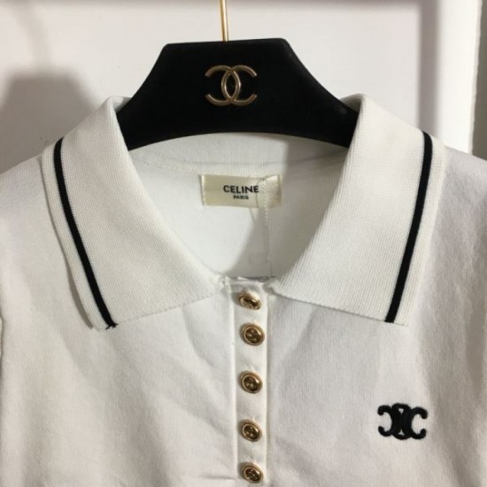 2023FW Knit short sleeve CELINE Perfect for daily use 2023FW Knit short sleeve CELINE Perfect for daily use