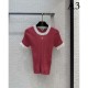 CHANEL Chanel Latest Featured Fashion 2023SS Short Sleeve Knit CHANEL Chanel Latest Featured Fashion 2023SS Short Sleeve Knit