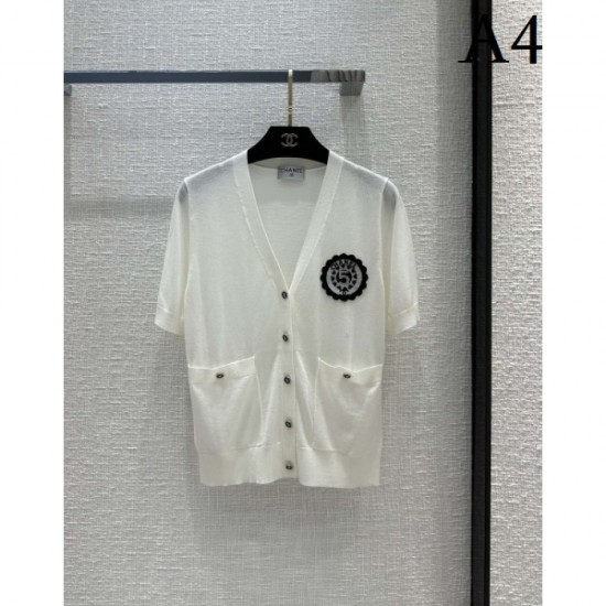 CHANEL Chanel popular spring and summer collection 2023SS short-sleeved cardigan CHANEL Chanel popular spring and summer collection 2023SS short-sleeved cardigan