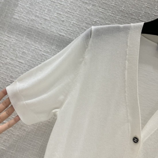 CHANEL Chanel popular spring and summer collection 2023SS short-sleeved cardigan CHANEL Chanel popular spring and summer collection 2023SS short-sleeved cardigan