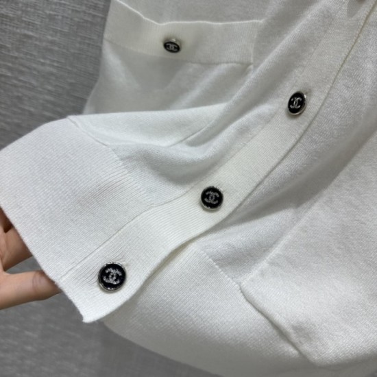 CHANEL Chanel popular spring and summer collection 2023SS short-sleeved cardigan CHANEL Chanel popular spring and summer collection 2023SS short-sleeved cardigan