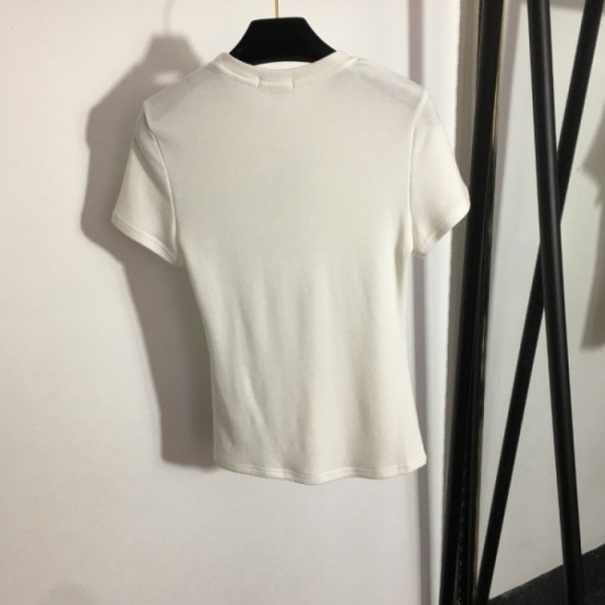 CHANEL Chanel local price value spring summer new work 2023SS short sleeve T-shirt CHANEL Chanel local price value spring summer new work 2023SS short sleeve T-shirt