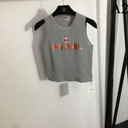 Ahead of summer fashion knit vest 2023SS CHANEL Chanel