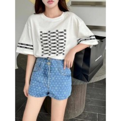New sale popular spring short-sleeved T-shirt 2023SS CHANEL Chanel