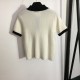 CHANEL Chanel 2023SS short-sleeved knit popular brand in Japan CHANEL Chanel 2023SS short-sleeved knit popular brand in Japan