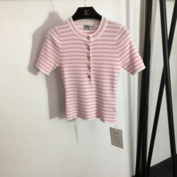 CHANEL Chanel 2023SS short-sleeved knit casual item is also strong