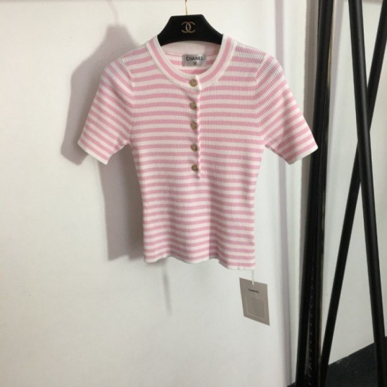 CHANEL Chanel 2023SS short-sleeved knit casual item is also strong CHANEL Chanel 2023SS short-sleeved knit casual item is also strong