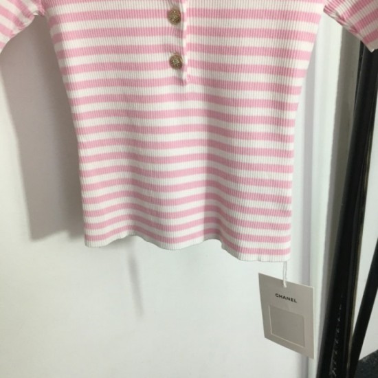 CHANEL Chanel 2023SS short-sleeved knit casual item is also strong CHANEL Chanel 2023SS short-sleeved knit casual item is also strong