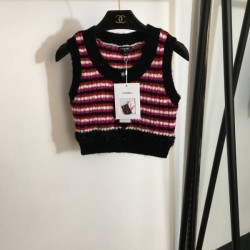 CHANEL Chanel 2023SS Wool knit vest Autumn new work that combines freshness and goods