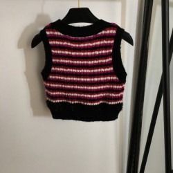 CHANEL Chanel 2023SS Wool knit vest Autumn new work that combines freshness and goods