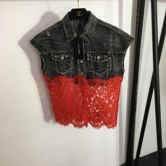 DOLCE & GABBANA Dolce & Gabbana 2023SS cowboy vest this summer favorite DOLCE & GABBANA Dolce & Gabbana 2023SS cowboy vest this summer favorite