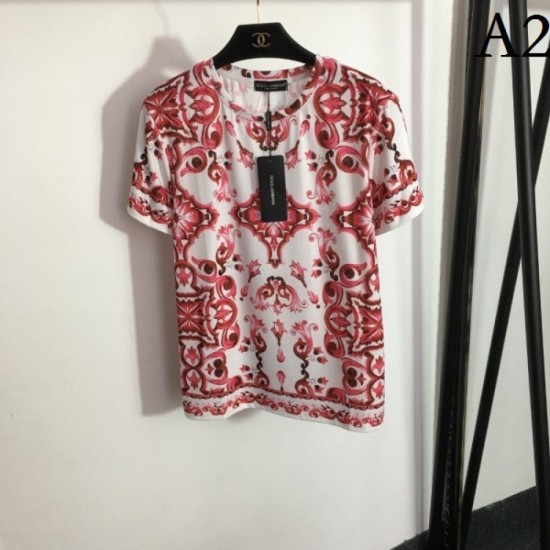DOLCE & GABBANA Dolce & Gabbana 2023SS Short Sleeve T-shirt Summer Season Special DOLCE & GABBANA Dolce & Gabbana 2023SS Short Sleeve T-shirt Summer Season Special