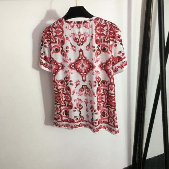 DOLCE & GABBANA Dolce & Gabbana 2023SS Short Sleeve T-shirt Summer Season Special DOLCE & GABBANA Dolce & Gabbana 2023SS Short Sleeve T-shirt Summer Season Special