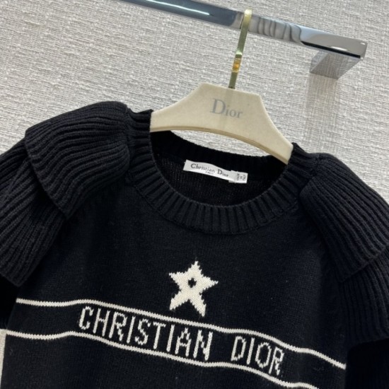 DIOR Dior 2023SS short-sleeved knit with high fashion sensitivity DIOR Dior 2023SS short-sleeved knit with high fashion sensitivity