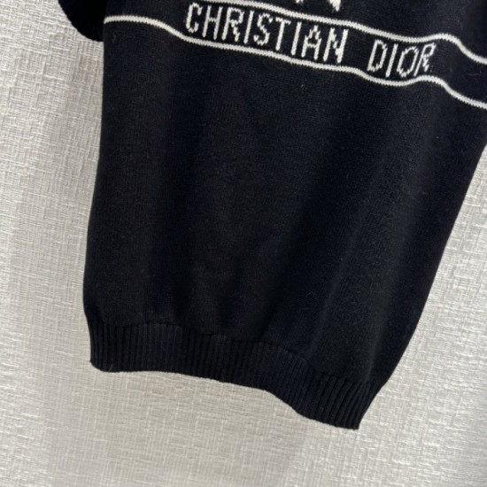 DIOR Dior 2023SS short-sleeved knit with high fashion sensitivity DIOR Dior 2023SS short-sleeved knit with high fashion sensitivity