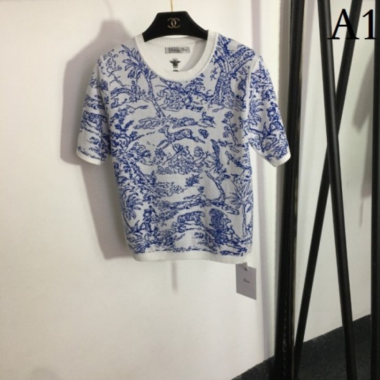 This season's brand short-sleeved knit 2023SS DIOR Dior This season's brand short-sleeved knit 2023SS DIOR Dior